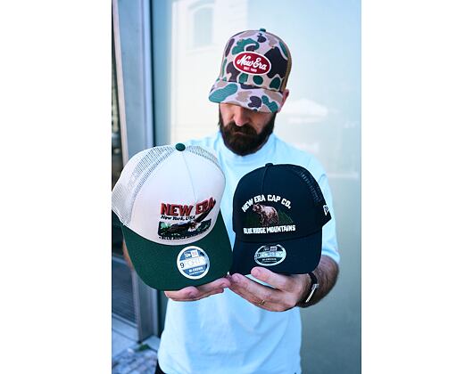 Kappe New Era - Branded Graphic 9FORTY M-CROWN A-Frame Trucker - Navy