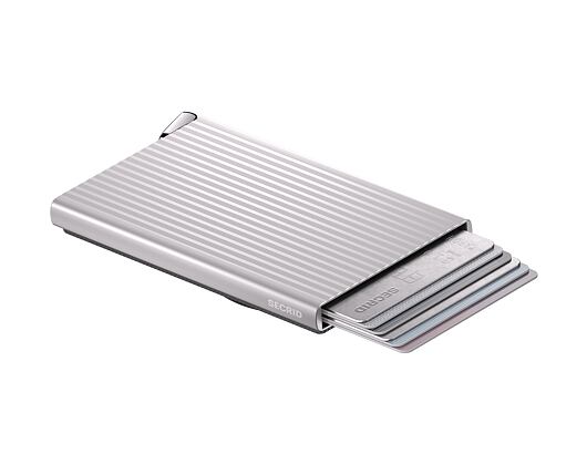 Kartenetui Secrid - Cardprotector Fluted for Magsafe Premium - Silver