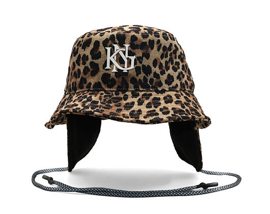 Hut Kangol - Interlock Earfap Bucket - Leopard Tan