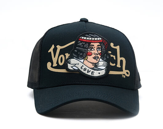 Kappe Von Dutch - Trucker - Love Patch - Black