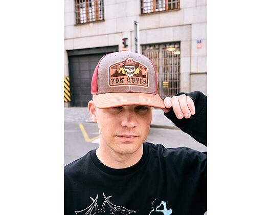 Kappe Von Dutch - Semi Curve - Patch Premium - Red / Orange