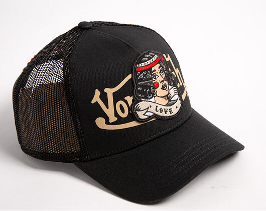 Kappe Von Dutch - Trucker - Love Patch - Black