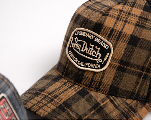 Kappe Von Dutch - Baseball - Checkered Patch - Brown