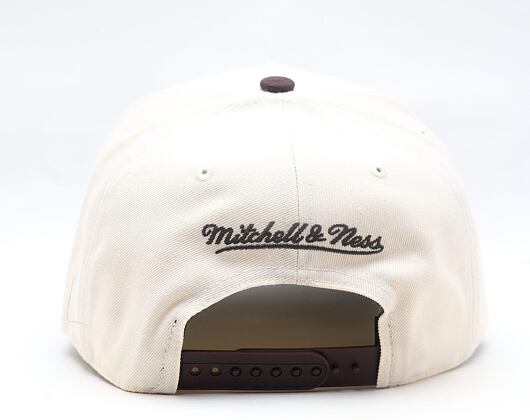Kappe Mitchell & Ness - NBA Brown And Cream Pro Snapback - Boston Celtics - Cream