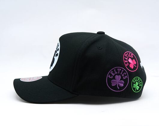 Kappe Mitchell & Ness - NBA 404 Club Neon Pro Snapback - Boston Celtics - Black
