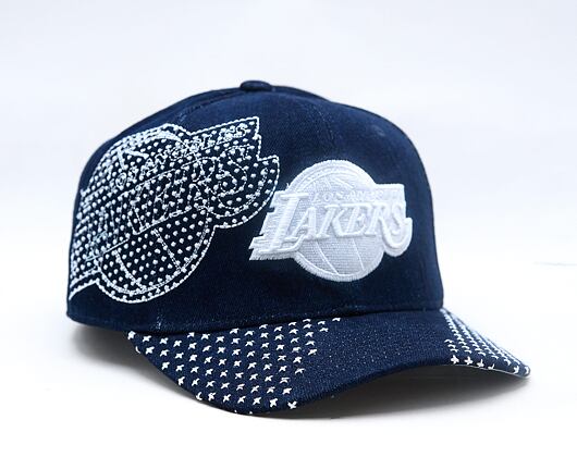 Kappe Mitchell & Ness - NBA Run Stitch Pro Snapback - Los Angeles Lakers - Blue
