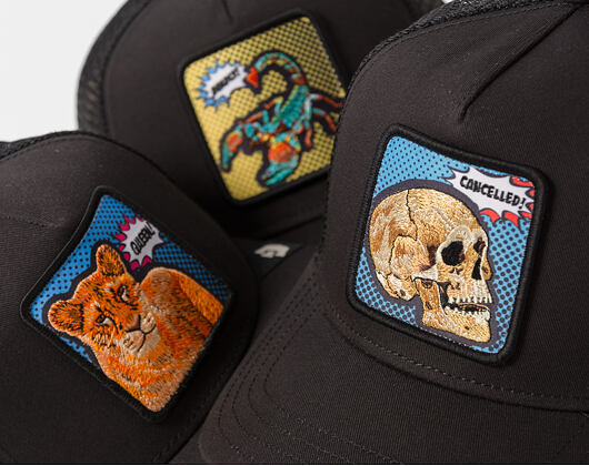 Kappe Goorin - Popart - Cancelled Skull - Black