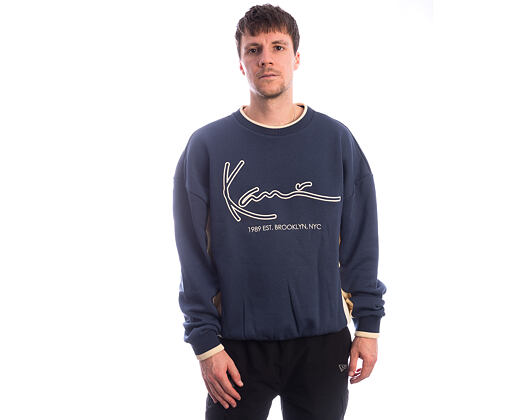 Pullover Karl Kani - Signature BRK Insert Oversized Crew - Blue