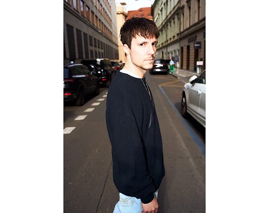 Pullover Karl Kani - KK Script Knit Oversized Crew - Black