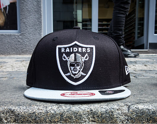 Kappe New Era Cotton Block 3 Oakland Raiders Schwarz/Grau Snapback