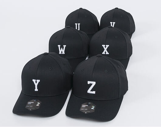 Kappe State of WOW ALPHABET - Whiskey Baseball Cap Crown 2 Black/White Strapback