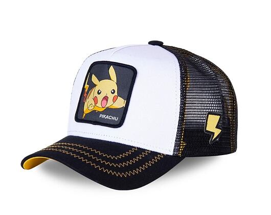 Kappe Capslab - Trucker Pokémon - Pikachu - Black / White