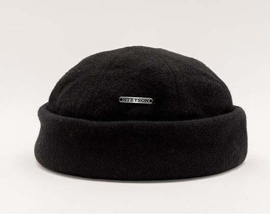Mütze Stetson Docker Cap Wool/Cashmere Black 8810101