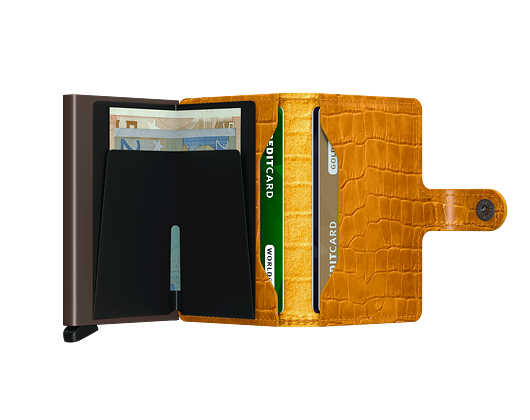 Geldbörse Secrid Miniwallet Cleo Ochre/Brown
