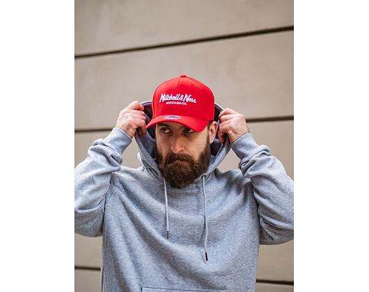 Kappe Mitchell & Ness - Branded Pinscript Classic Red - Scarlet / White