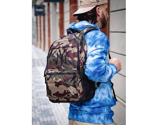Rucksack New Era MLB Delaware All Over Print - NY Yankees - Woodland Camo