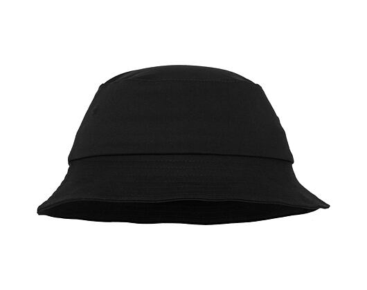 Hut Yupoong Flexfit Cotton Twill Bucket Hat Black