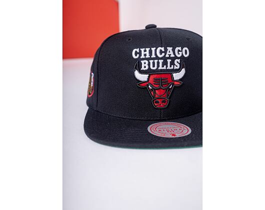 Kappe Mitchell & Ness - Top Spot Snapback Hwc - Chicago Bulls - Black
