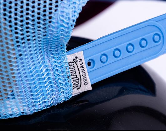 Kappe Von Dutch Boston Trucker Baumwoll-Twill Lila/Hellblau