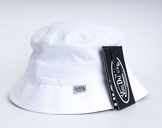 Hut Von Dutch Phoenix Bucket Cotton Twill White