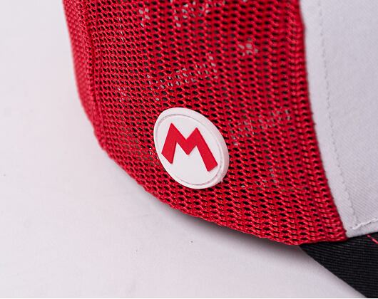 Kappe Capslab Trucker - Super Mario CL/SMB/1/MAR Weiß / Rot