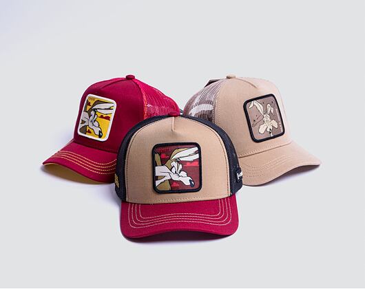 Kappe Capslab - Trucker Looney Tunes - Wile E. Coyote v.2 Trucker -Brown / Burgundy