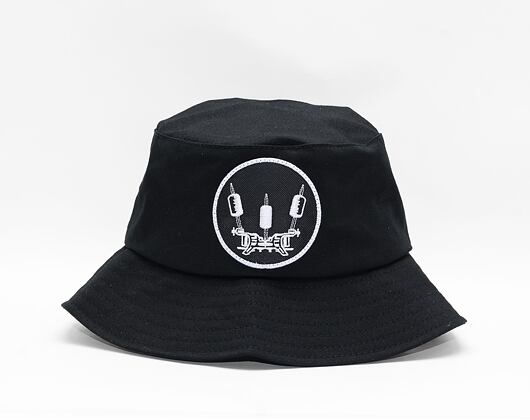 Hut Ari Ink  Crown Badge v.2 Flexfit Cotton Twill Bucket Hat Black