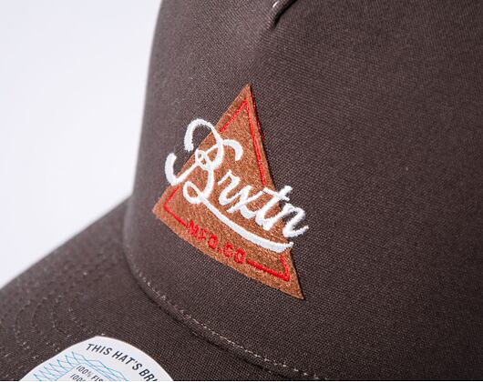 Kappe Brixton Earlston X C MP Trucker Hat Dark Earth / Off White