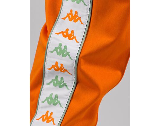 Trainerhose Kappa 222 BANDA RASTORIAI SLIM Orange Rust-White-Green Dusty