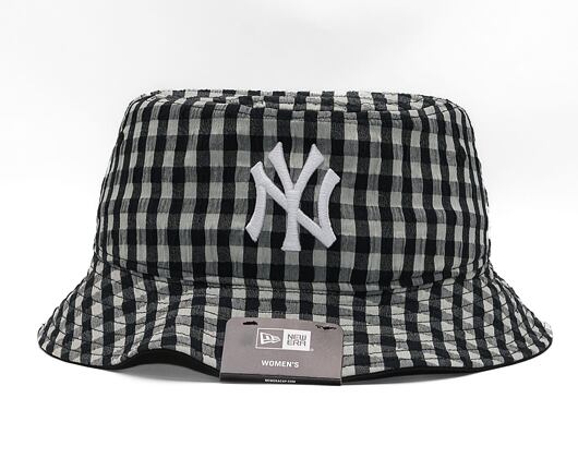 Damen Bucket Mütze New Era MLB Womens Gingham Tapered Bucket - NY Yankees - Black