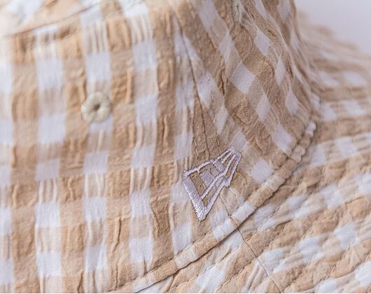 Damen Bucket Mütze New Era MLB Womens Gingham Tapered Bucket - NY Yankees - Stone