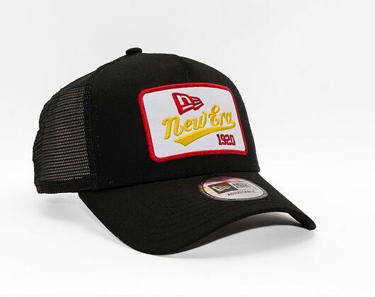 Kappe New Era - Buffalo Patch - 9FORTY A-Frame Trucker - Black / Yellow