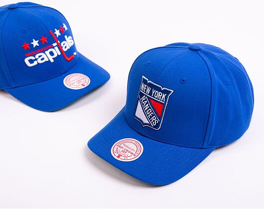 Kappe Mitchell & Ness - Team Ground 2.0 Pro Snapback - New York Rangers - Blue