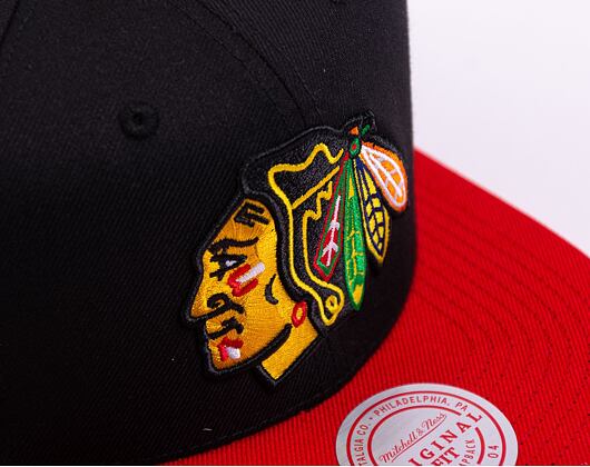 Kappe Mitchell & Ness - NHL Team 2 Tone 2.0 Snapback - Chicago Blackhawks - Black-Red