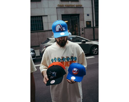 Kappe Mitchell & Ness - Team Ground 2.0 Pro Snapback - San Jose Sharks - Black