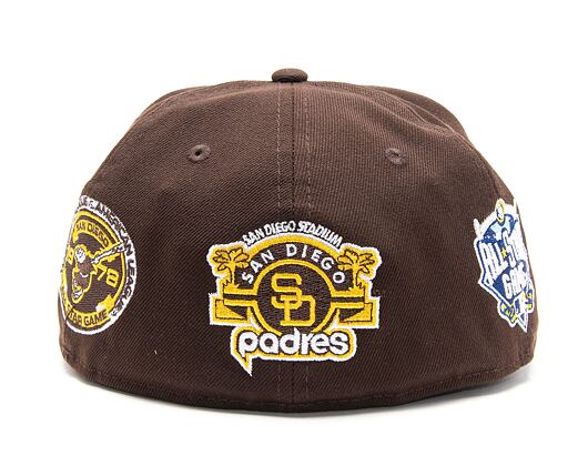 Kappe New Era 59FIFTY MLB Coops Multi Patch San Diego Padres Team Color / Gold