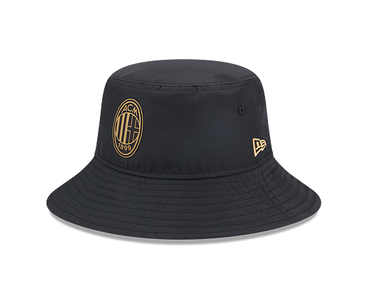 Hut New Era Black Gold Bucket ACMILAN Black