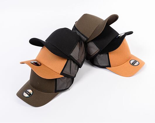 Kappe State of WOW UPFRONT Reed Trucker Cap Camel/Black