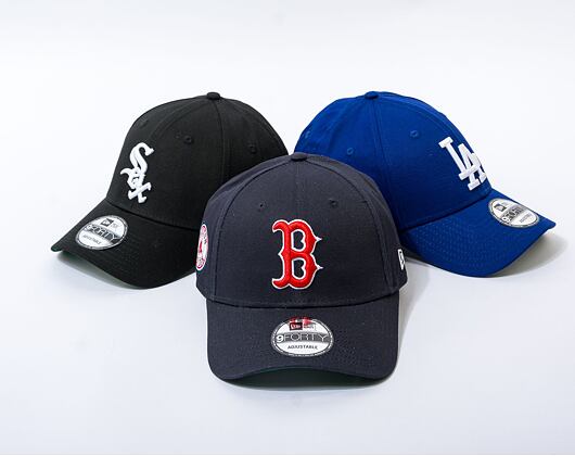 Kappe New Era 9FORTY MLB Team Side Patch Boston Red Sox Navy / Scarlet