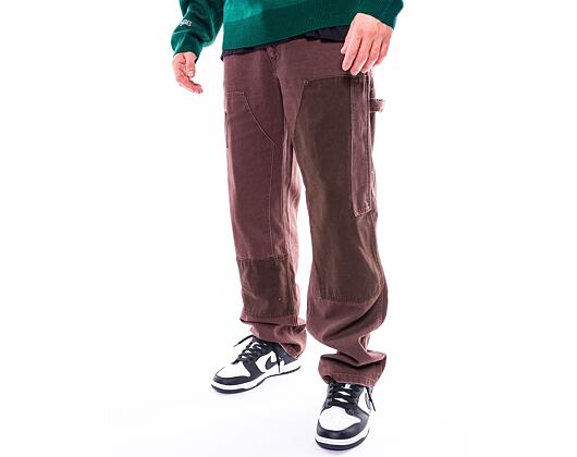 Hose Karl Kani OG Washed Patchwork Carpenter Pants braun/taupe