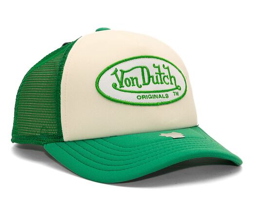 Kappe Von Dutch Trucker Tampa - Trucker Foam - Polyester Foam - Cream/Green