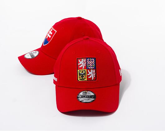 Kappe New Era 9FORTY National Team - Czech Republic Scarlet