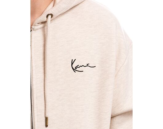 Pullover Karl Kani Chest Signature Os Full Zip Diner Hoodie vanilla melange