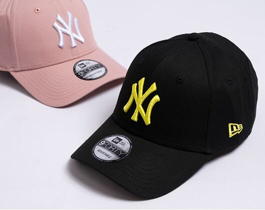 Kappe New Era 9FORTY MLB League Essential - NY Yankees - Black / Cyber Green