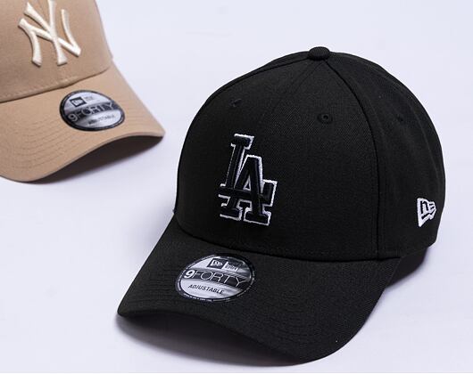 Kappe New Era - 9FORTY Pop Outline - LA Dodgers - Black / White