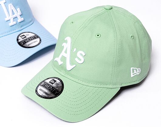 Kappe New Era 9TWENTY MLB League Essential Oakland Athletics - Green Fig / White