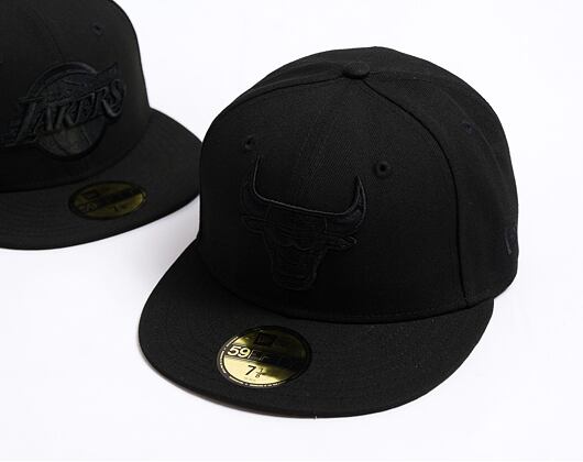 Kappe New Era - NBA Black on Black 59FIFTY - Chicago Bulls - Black