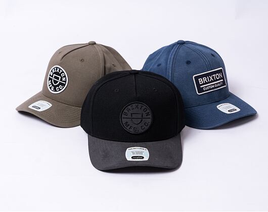 Kappe Brixton Crest C MP Snapback - Black/Black/Black