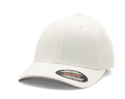 Kinder Kappe Yupoong Flexfit - Flexfit Wooly Combed - White