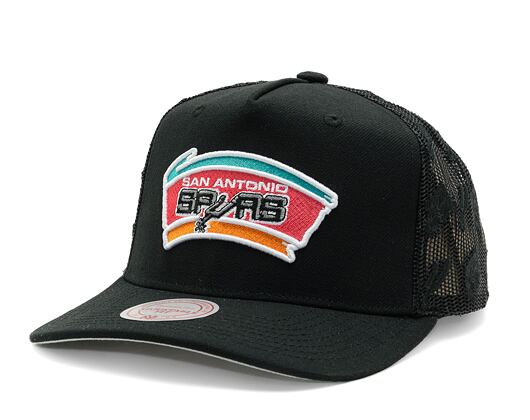 Kappe Mitchell & Ness - NBA Monogram Trucker Hwc San Antonio Spurs Black